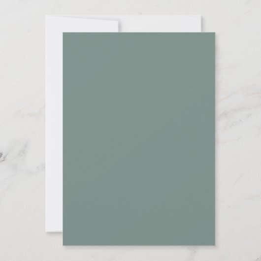 Cartes Pour Fêtes Annuelles Arbre de Noël minimal | Sage Vert Nettoyage Simple (Dos)