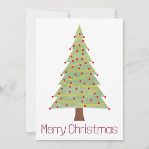Cartes Pour Fêtes Annuelles Arbre de Noël minimaliste simple