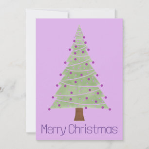 Cartes Pour Fêtes Annuelles Arbre de Noël minimaliste simple