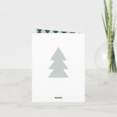Cartes Pour Fêtes Annuelles Arbre de Noël minime (Dos)