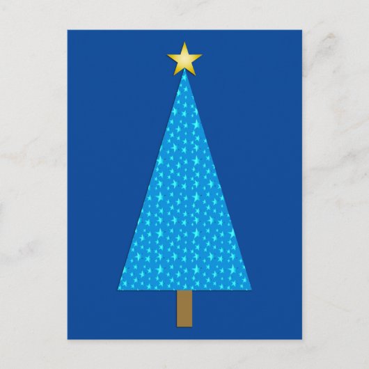 Cartes Pour Fêtes Annuelles Arbre de Noël moderne (Devant)