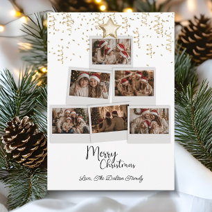 Cartes Pour Fêtes Annuelles Arbre de Noël moderne avec plusieurs photos pour u
