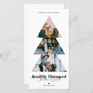 Cartes Pour Fêtes Annuelles Arbre de Noël moderne photo Collage Holiday