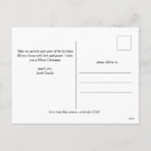 Cartes Pour Fêtes Annuelles Arbre de Noël moderne simple Famille 4 Photo (Dos)