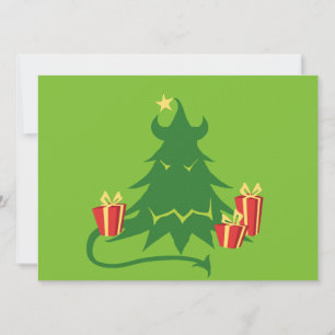 Cartes Pour Fêtes Annuelles Arbre de Noël monstre