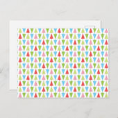 Cartes Pour Fêtes Annuelles Arbre de Noël Motif mignon simple (Devant / Derrière)