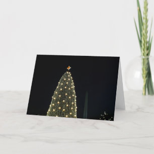 Cartes Pour Fêtes Annuelles Arbre de Noël national & Monument Washington la nu