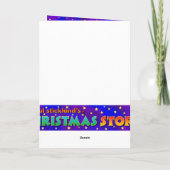 Cartes Pour Fêtes Annuelles Arbre de Noël neigeux (Dos)