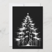 Arbre de Noël Noir & Blanc Esthétique Grunge Chic