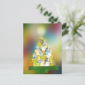 Cartes Pour Fêtes Annuelles Arbre de Noël Parakethe (Debout devant)