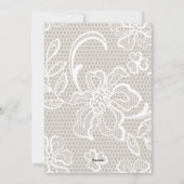 Cartes Pour Fêtes Annuelles Arbre de Noël personnalisé en dentelle avec motif (Dos)