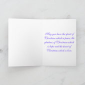 Cartes Pour Fêtes Annuelles Arbre de Noël pourpre (Intérieur)