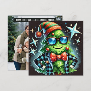 Cartes Pour Fêtes Annuelles Arbre de Noël poussé