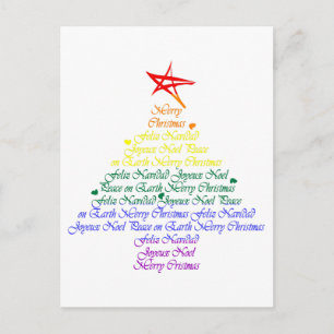 Cartes Pour Fêtes Annuelles Arbre de Noël Rainbow