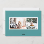 Cartes Pour Fêtes Annuelles Arbre de Noël Retro Illustré Moderne (Dos)