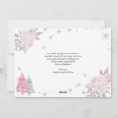 Cartes Pour Fêtes Annuelles Arbre de Noël rose poussiéreux mignon Arche en tèd (Dos)