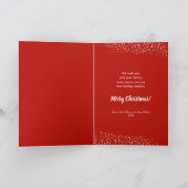 Cartes Pour Fêtes Annuelles Arbre de Noël Rouge (Intérieur)