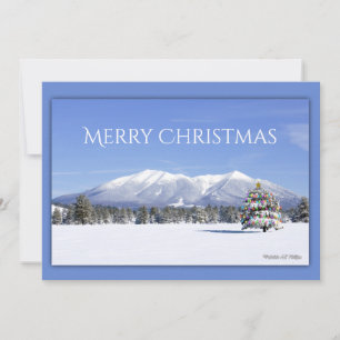 Cartes Pour Fêtes Annuelles Arbre de Noël San Francisco Peaks Flagstaff AZ