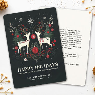 Cartes Pour Fêtes Annuelles Arbre de Noël scandinave chaleureux