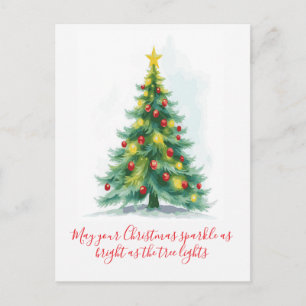 Cartes Pour Fêtes Annuelles Arbre de Noël scintillant de fêtes