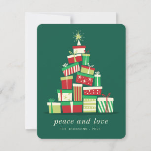 Cartes Pour Fêtes Annuelles Arbre de Noël simple et moderne