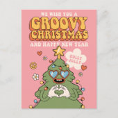 Cartes Pour Fêtes Annuelles Arbre de Noël super - Vibes Holly Jolly (Devant)