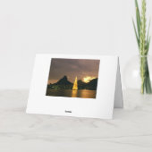 Cartes Pour Fêtes Annuelles Arbre de Noël sur le lac (Dos)