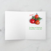 Cartes Pour Fêtes Annuelles Arbre de Noël tomate (Intérieur)