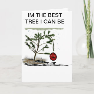 Cartes Pour Fêtes Annuelles Arbre de Noël triste