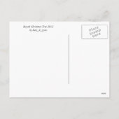 Cartes Pour Fêtes Annuelles Arbre de Noël tropical Kayak (Dos)