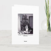 Cartes Pour Fêtes Annuelles Arbre de Noël Vintage (Dos)