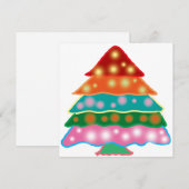 Cartes Pour Fêtes Annuelles Arbre de Noël Vintage (Devant / Derrière)