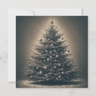 Cartes Pour Fêtes Annuelles Arbre de Noël Vintage
