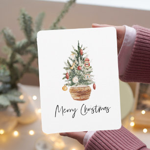 Cartes Pour Fêtes Annuelles Arbre de Noël Vintage Joyeux Noël