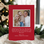 Cartes Pour Fêtes Annuelles Arbre de Noël Whimsical Bows Red Photo