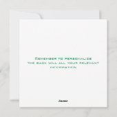 Cartes Pour Fêtes Annuelles Arbre de Noël Zen Blanc (Dos)