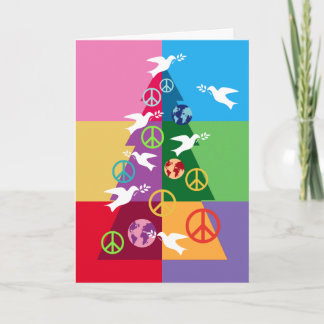 Cartes Pour Fêtes Annuelles Arbre de paix