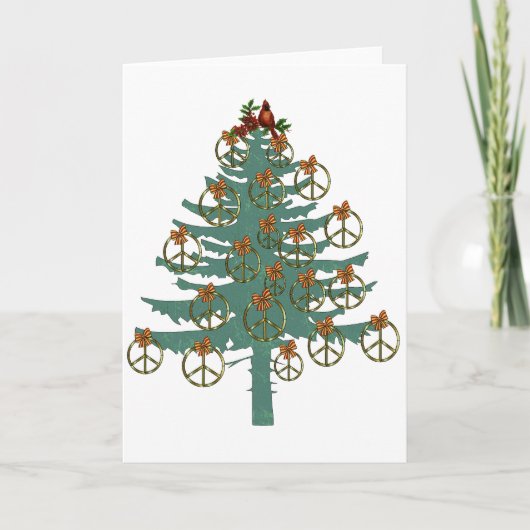 Cartes Pour Fêtes Annuelles Arbre de paix (Devant)
