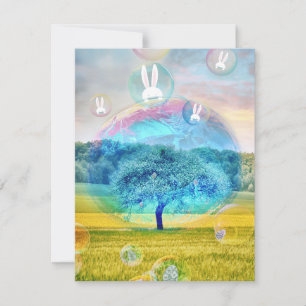 Cartes Pour Fêtes Annuelles Arbre de Pâques