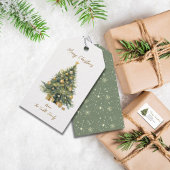 Cartes Pour Fêtes Annuelles Arbre de script élégant non photo aquarelle Noël