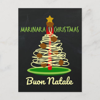 Cartes Pour Fêtes Annuelles Arbre de spaghetti de Buon Natale de Noël de