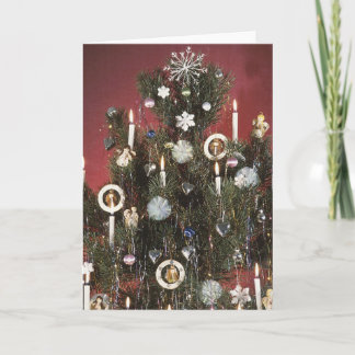 Cartes Pour Fêtes Annuelles Arbre de vacances décoré