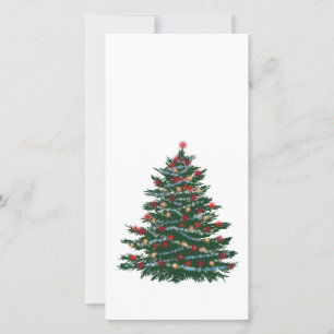 Cartes Pour Fêtes Annuelles Arbre de vacances Photocard