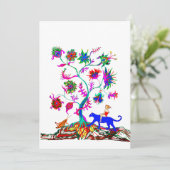 Cartes Pour Fêtes Annuelles Arbre de vie (Debout devant)