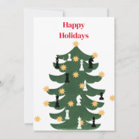 Arbre d'échecs de Noël Festif moderne