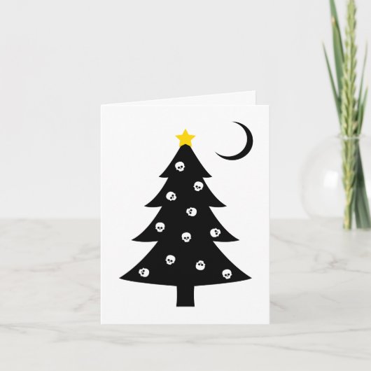 Cartes Pour Fêtes Annuelles Arbre déplaisant de Noël (Devant)
