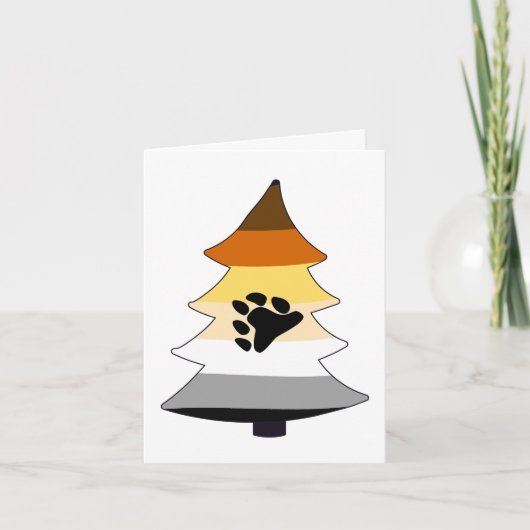 Cartes Pour Fêtes Annuelles Arbre Holigay Pride (Devant)