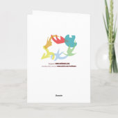 Cartes Pour Fêtes Annuelles Arbre léger d'arc-en-ciel (Dos)