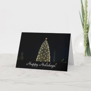 Cartes Pour Fêtes Annuelles Arbre national de Noël et Monument de Washington l