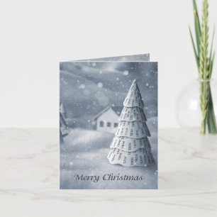 Cartes Pour Fêtes Annuelles Arbre Noel Card